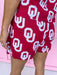 Stewart Simmons Poplin Skort Oklahoma® Sooners gameday womens boutique Jincy's