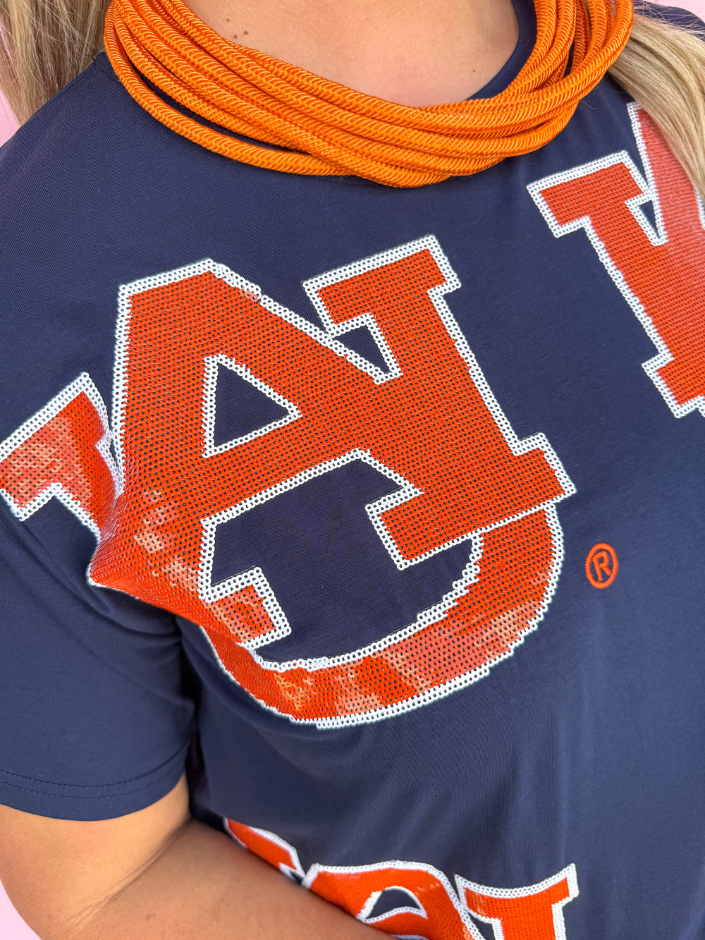 QUEEN OF SPARKLES | Auburn® Mascot Midi Tee Dress