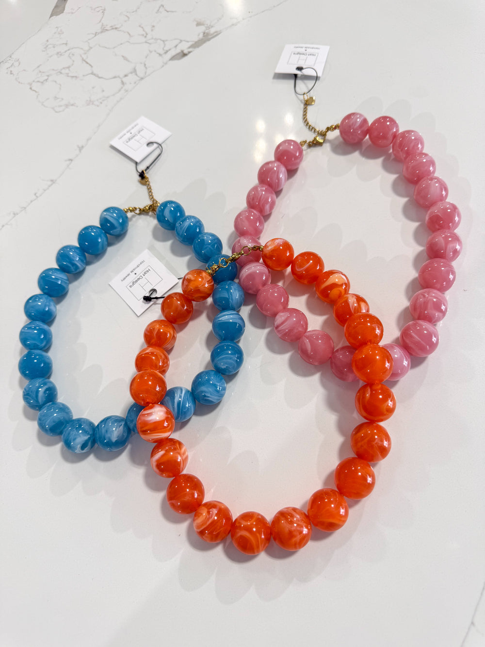 Hart Designs | Marble Glam Beaded Necklace