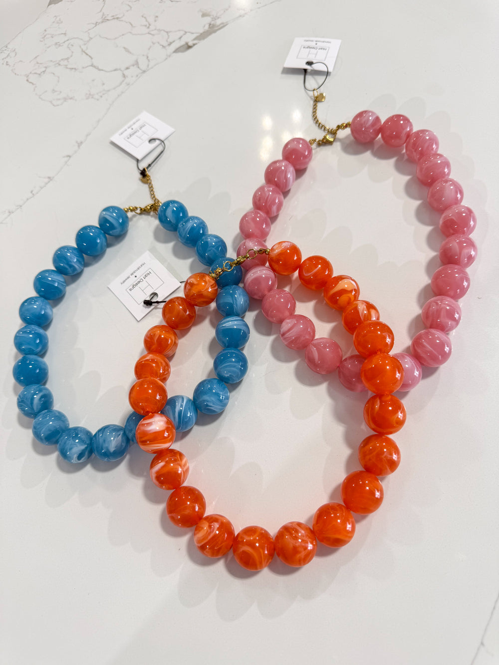 Hart Designs | Marble Glam Beaded Necklace