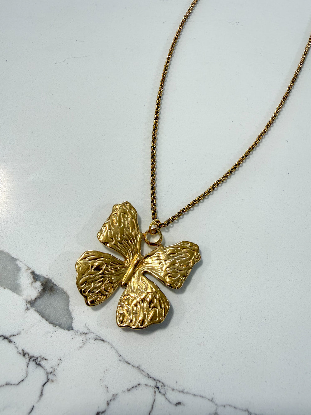 Hart Designs | Gold Butterfly Pendant Necklace