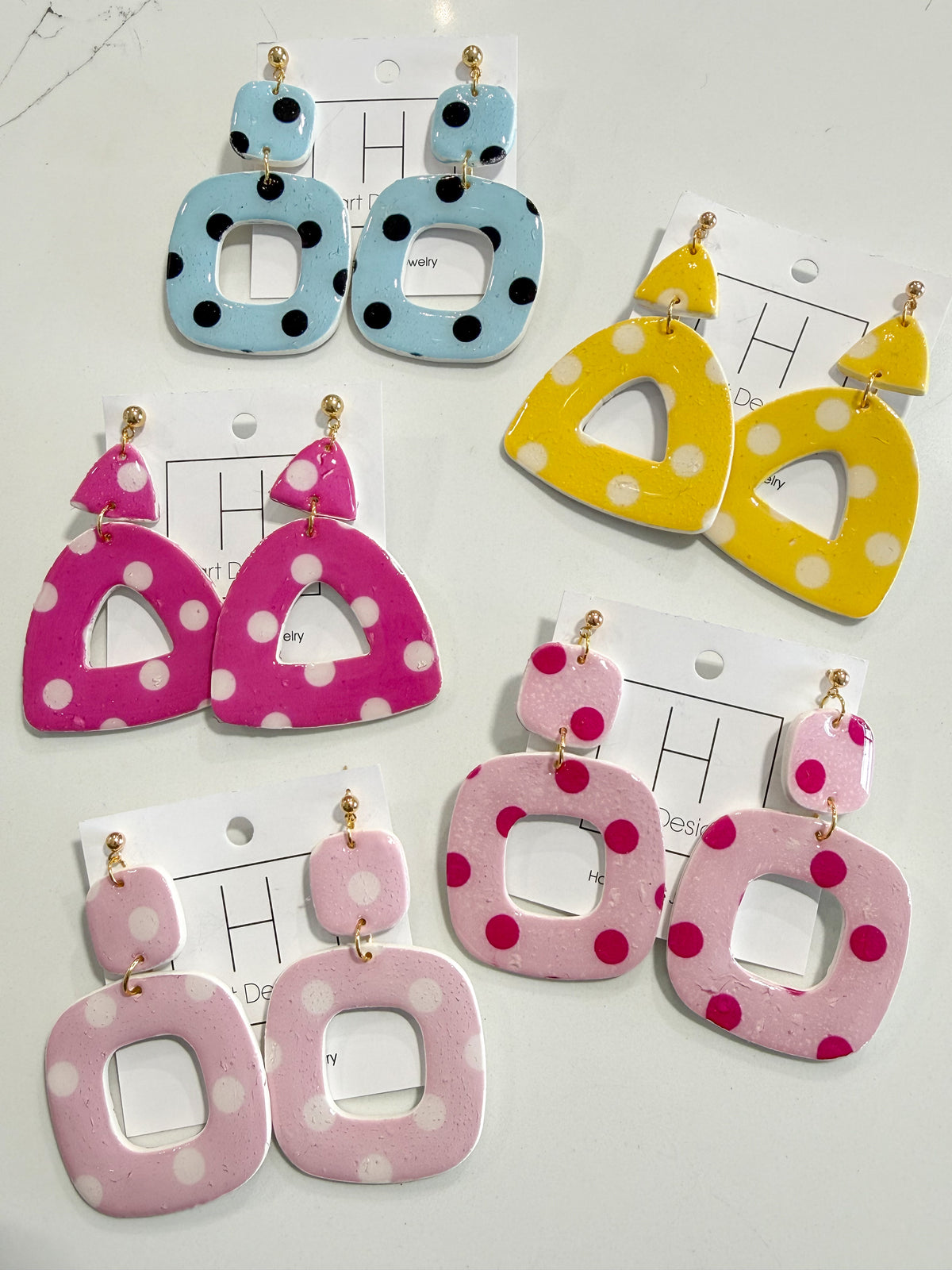 Hart Designs | Polka Dot Pretty Clay Earrings
