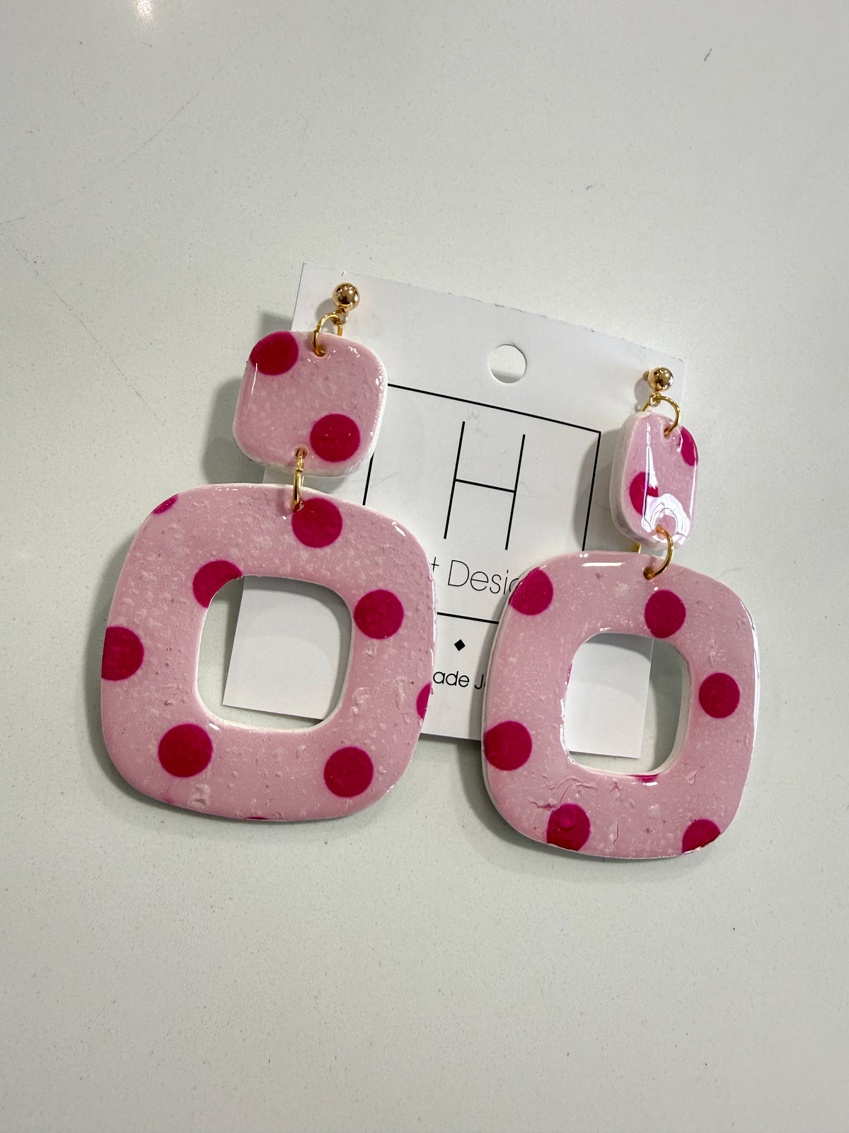 Hart Designs | Polka Dot Pretty Clay Earrings