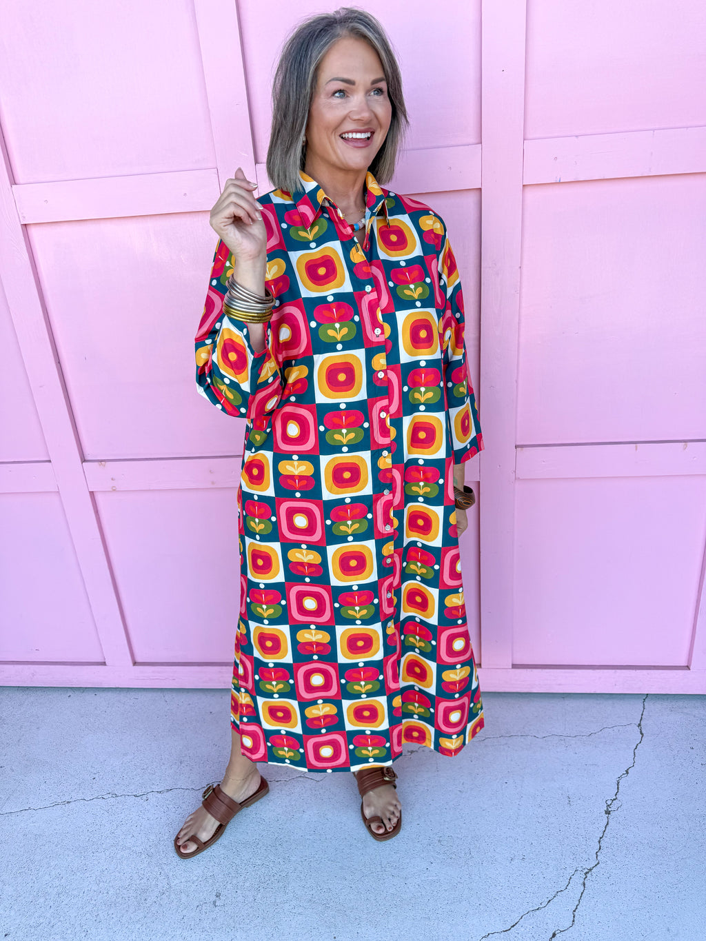 ADRIENNE | Regan Dress - Vintage Pop