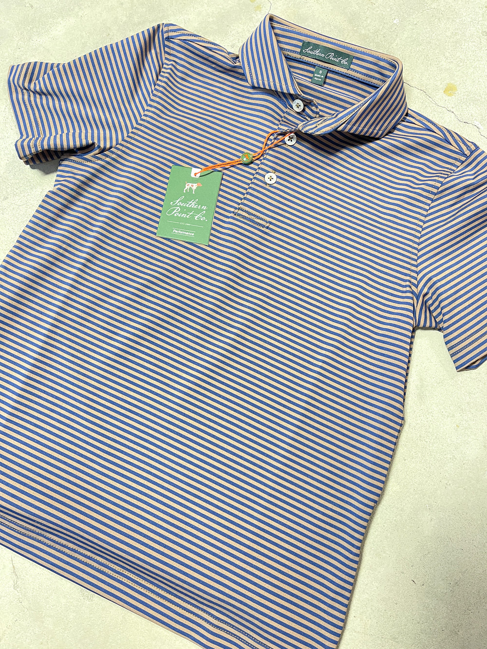 Southern Point Co. | YOUTH Performance Polo - Midnight Brown