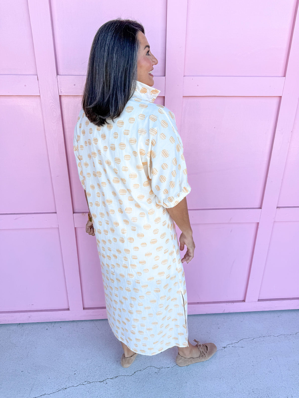 ADRIENNE | Blakely Dress - Honey Drops