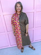 ADRIENNE | Blakely Dress - Petal Groove/Brown Polka Dot