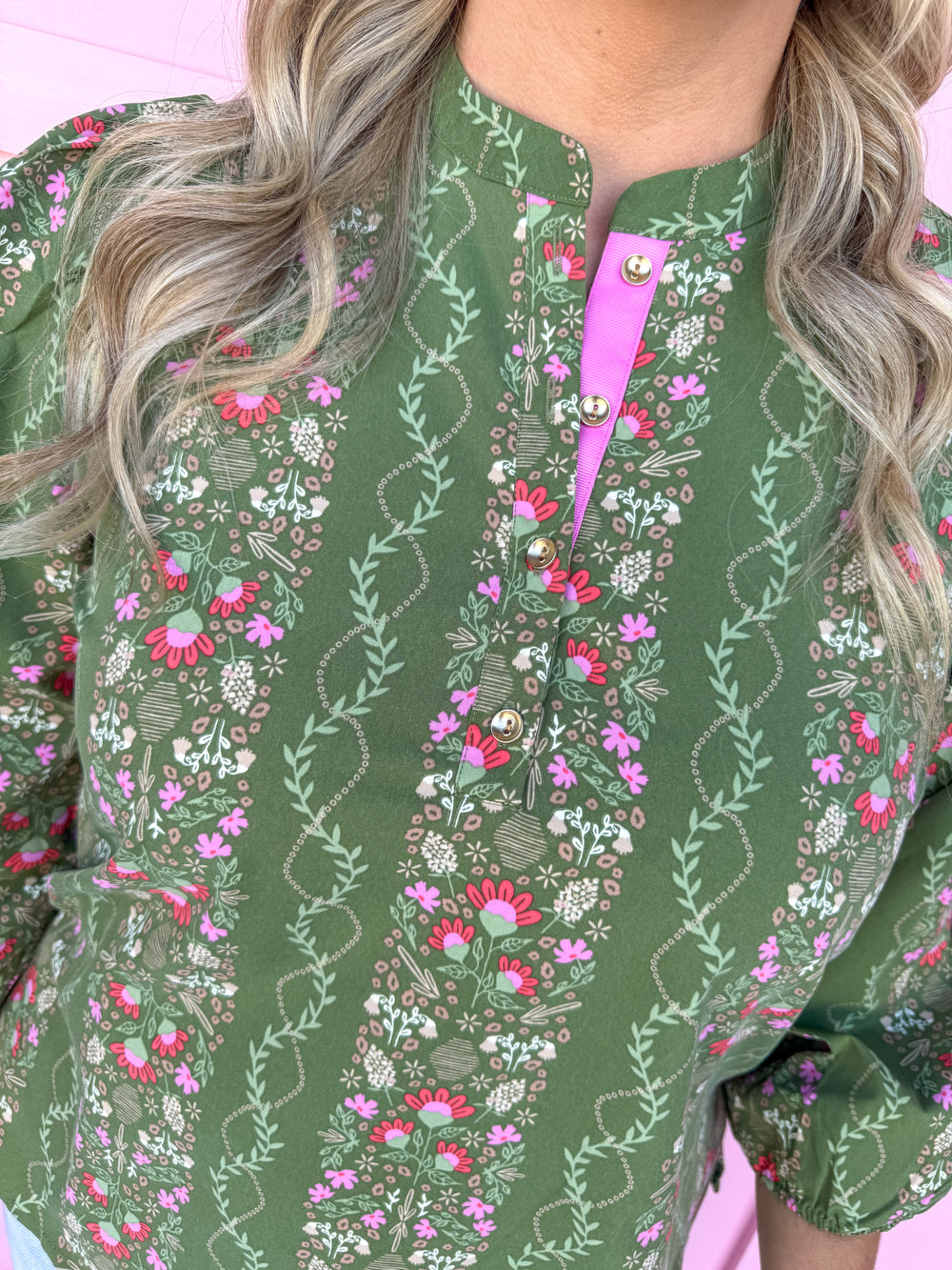 Jincy's Women's Boutique Lia Top in Ivy Lane Vineyard Mary Square plus