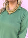 Jincy's Women's Boutique Jocelyn Top Green Mary Square