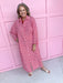 ADRIENNE Regan Dress Red Seer Gingham womens boutique summer button front collared jincy's