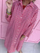 ADRIENNE Regan Dress Red Seer Gingham womens boutique summer button front collared jincy's