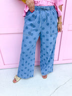 JINCY'S | Polka Dot Pants - Light Wash - PREORDER
