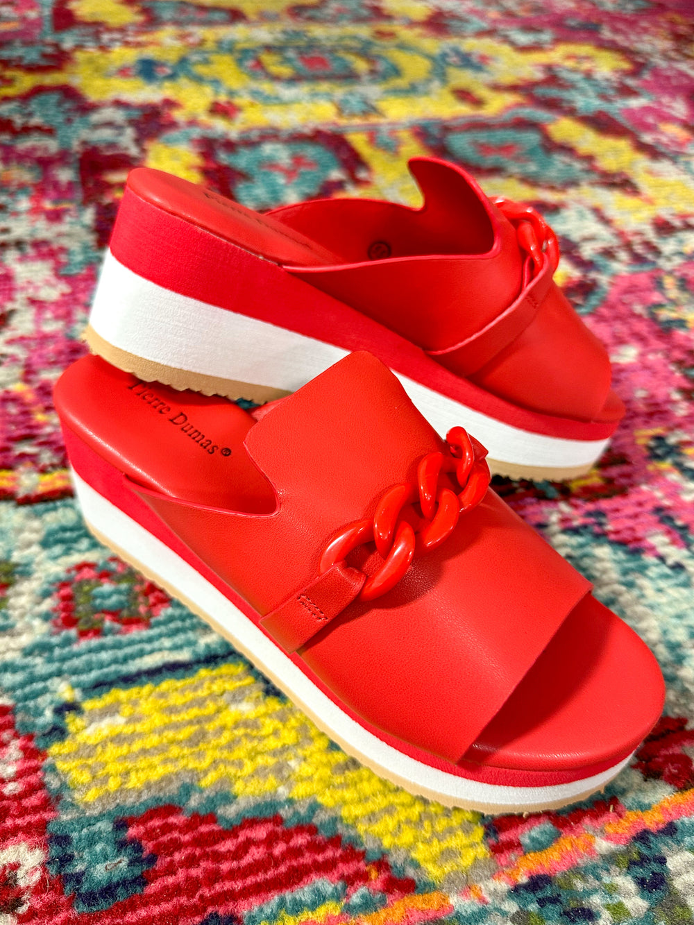 Can't Be Defeated Platform Wedges - Red