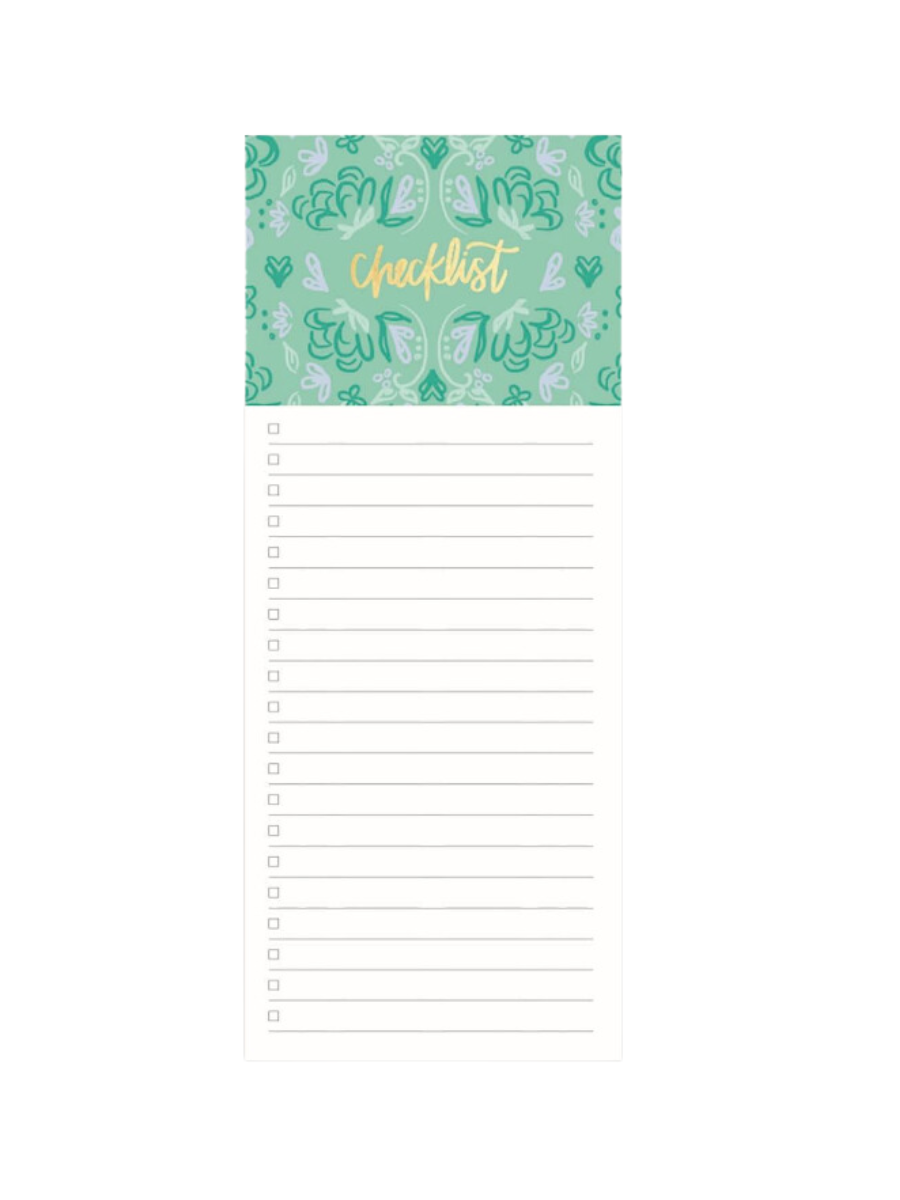 Mary Square | Magnetic Checklist Notepad