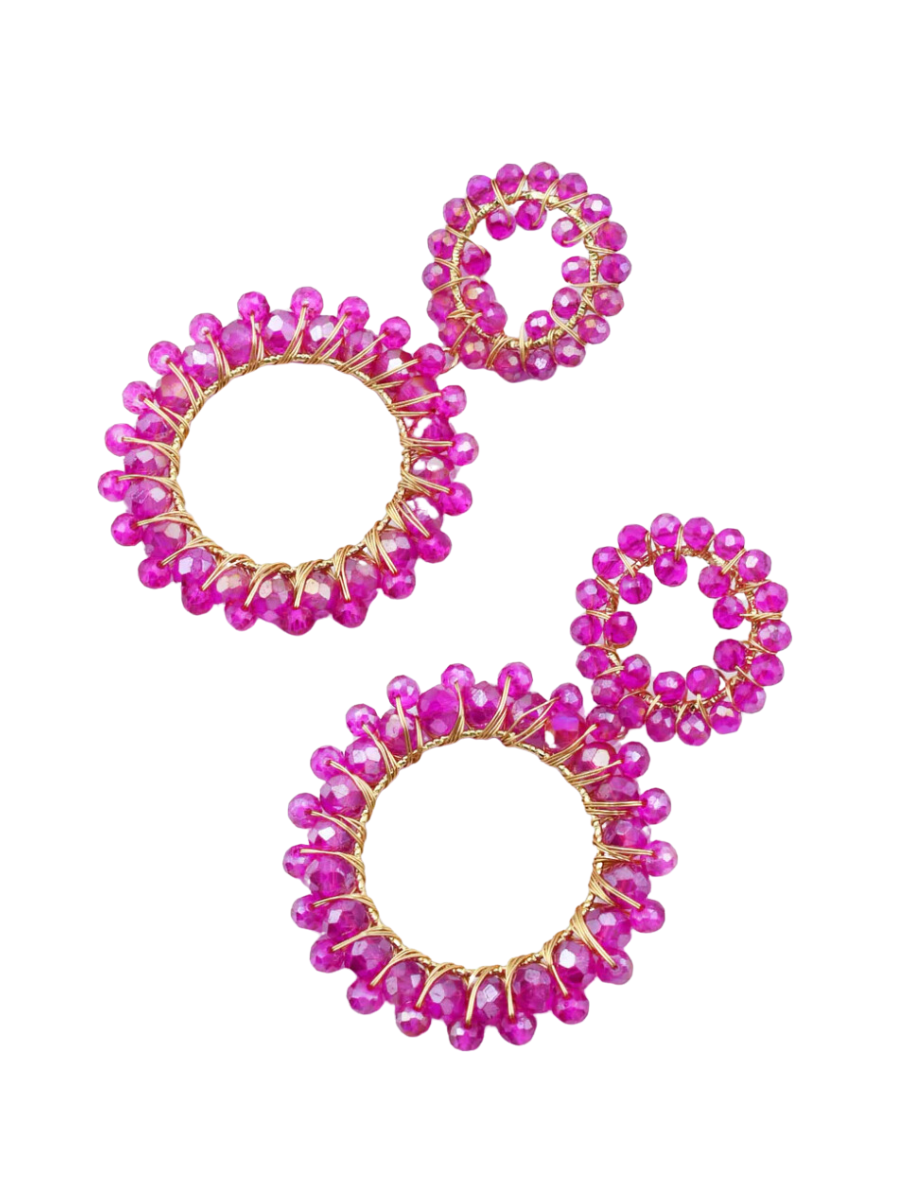 Treasure Jewels | Marisa Earrings - Hot Pink