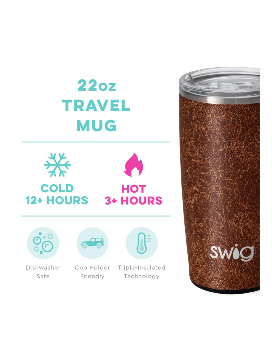 Swig | 22oz Travel Mug - Leather