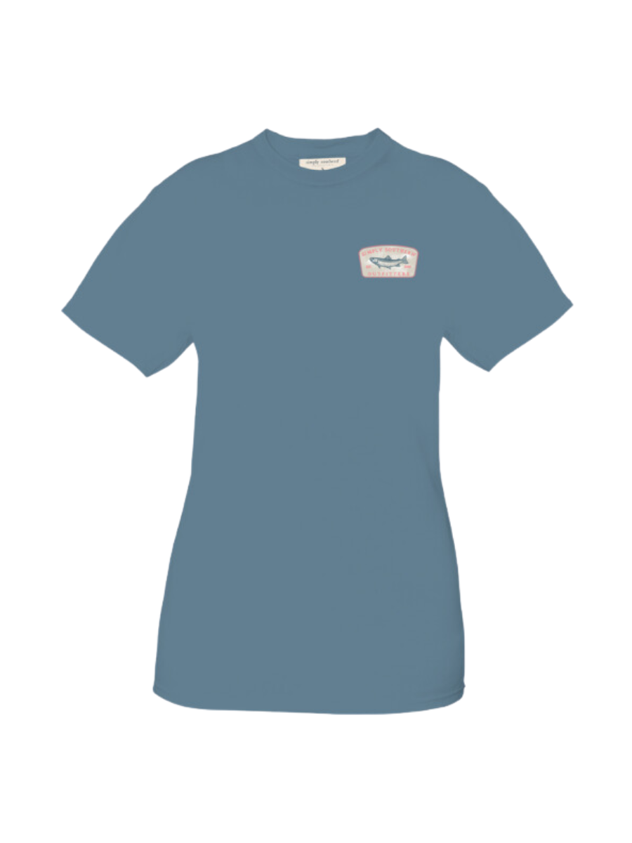 Simply Southern | Fish Logo Tee - Comet Blue