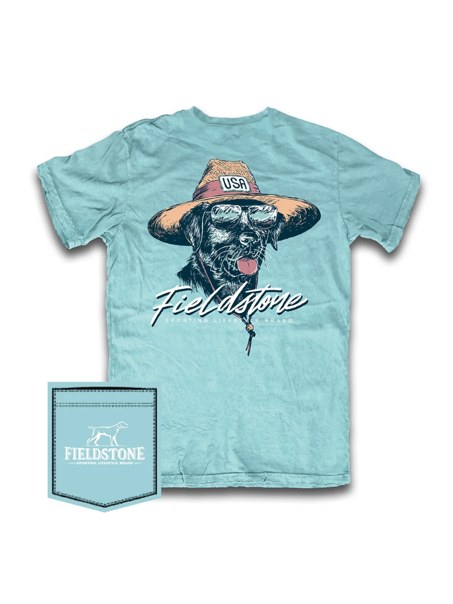 Fieldstone | Beach Bum Tee - Chalky Mint