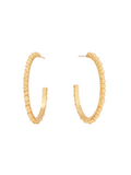 Julie Vos Colette Bead Hoop Gold Women's Hoop Earring Jewelry Accessory Post Back Gift Jincy's