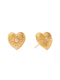 Julie Vos Esme Heart Stud Cubic Zirconia Heart Earring Post Back Women's Accessory Jewelry Gift Jincy's