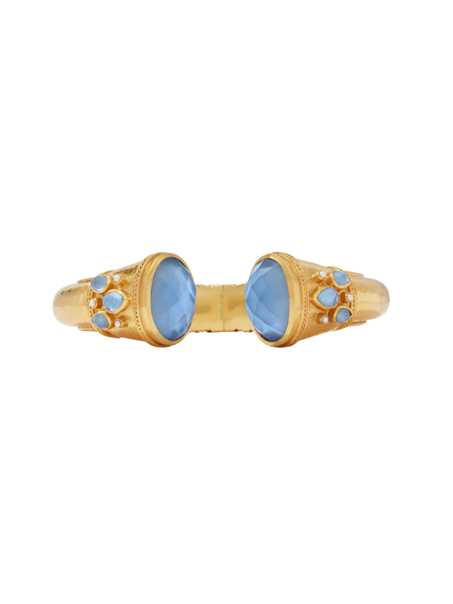 JULIE VOS | Cannes Cuff - Iridescent Chalcedony Blue