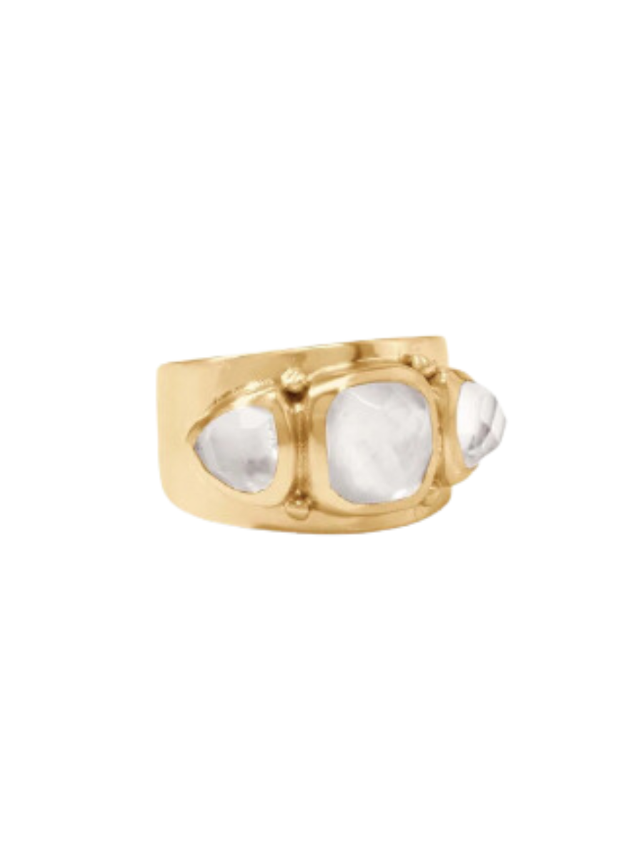 JULIE VOS | Aquitaine Ring - Iridescent Clear Crystal