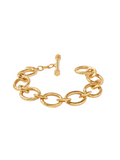 Julie Vos Catalina Demi Link Bracelet Gold Link Bracelet Hammered Gold Chain Bracelet Women's Statement Accessory Jewelry Gift Jincy's