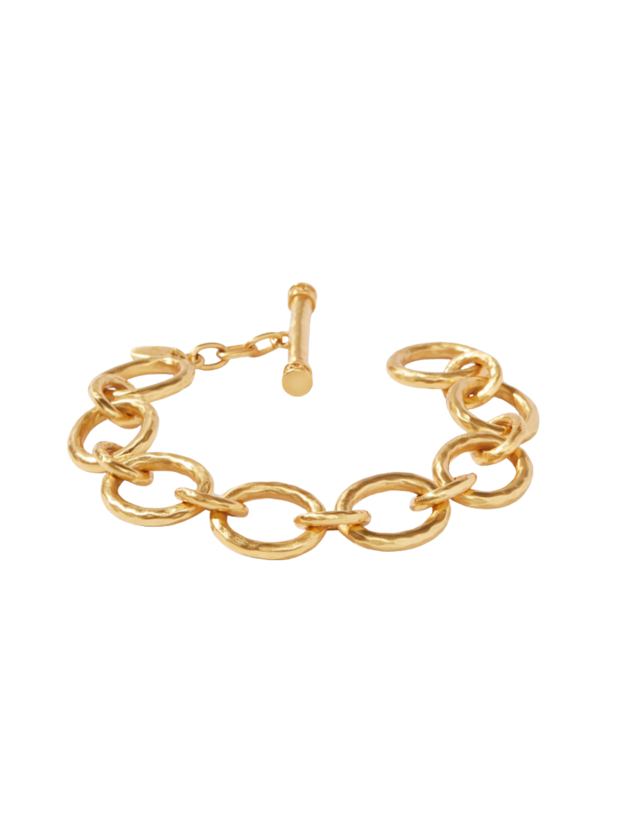 Julie Vos Catalina Demi Link Bracelet Gold Link Bracelet Hammered Gold Chain Bracelet Women's Statement Accessory Jewelry Gift Jincy's
