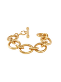 Julie Vos Catalina Link Bracelet Gold Chain Bracelet Hammered Gold Women's Accessory Statement Jewelry Gift Jincy's