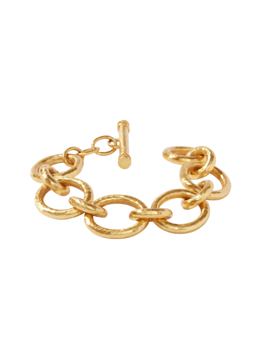 Julie Vos Catalina Link Bracelet Gold Chain Bracelet Hammered Gold Women's Accessory Statement Jewelry Gift Jincy's