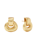 Julie Vos Avalon Demi Doorknocker Earring Gold Hammered Gold Lightweight Statement Earring Post Back Women's Accessory Gift Jincy's