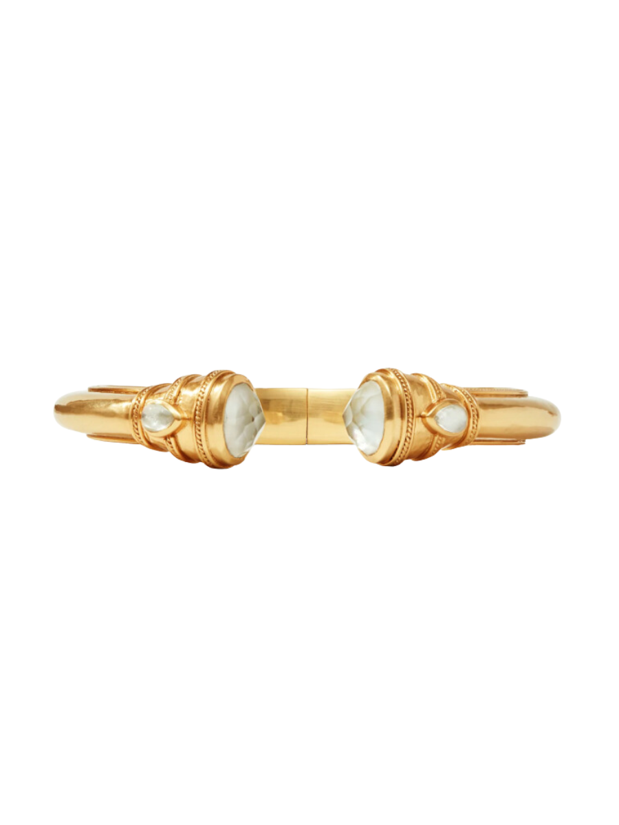 JULIE VOS | Cannes Demi Cuff - Iridescent Clear Crystal