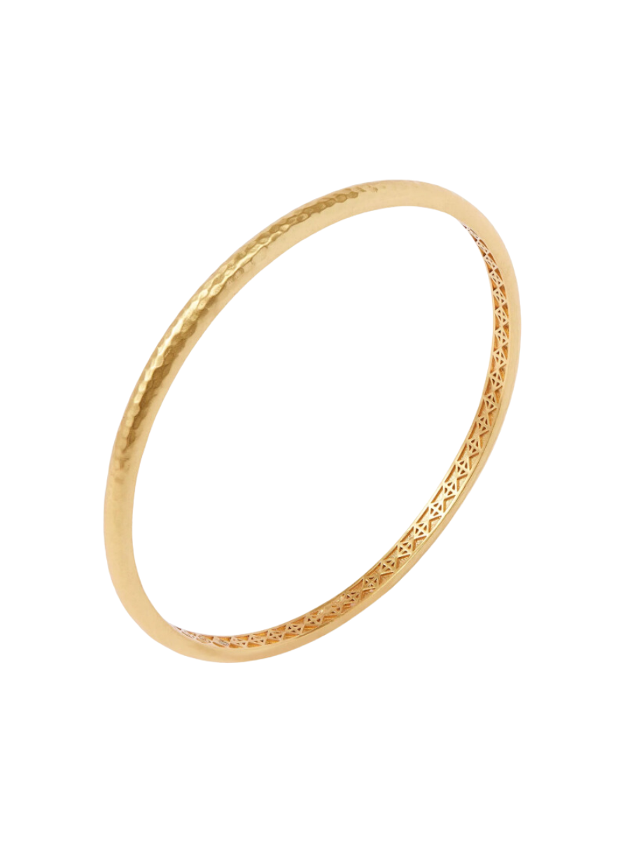 Julie Vos Havana Demi Bangle Gold Hammered Gold Dainty Bracelet Women's Jewelry Accessory Gift Jincy's
