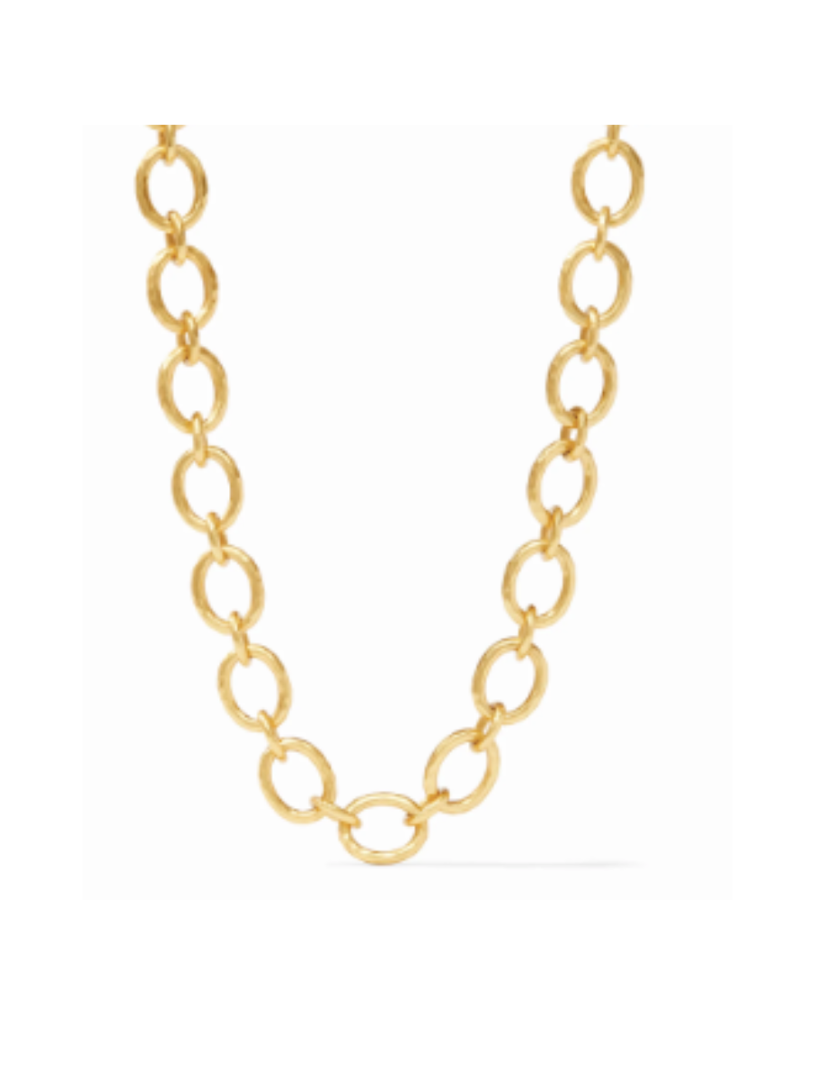 JULIE VOS | Catalina Demi Link Necklace - Gold Pearl