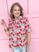 Jincy's Women's Boutique Spring Styles Pink & Poppy Floral Top