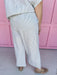 Jincy's Women's Boutique Spring Styles Seersucker Stripe Sage Green Pants
