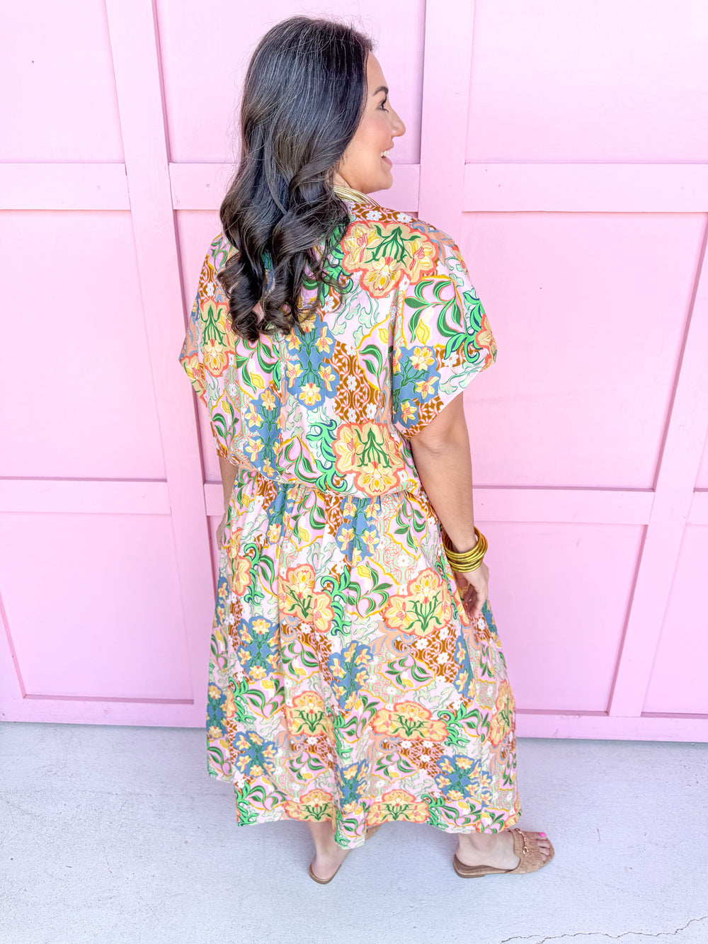 Jincy's Women's Boutique Spring Styles Floral Maxi Midi Skirt Set