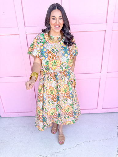 Jincy's Women's Boutique Spring Styles Floral Maxi Midi Skirt Set