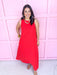 Jincy's Women's Boutique Spring Styles Red Sleeveless Maxi Dress