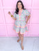 Jincy's Women's Boutique Spring Styles Pink Blue Orange Pastel Mini Dress