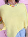 Jincy's Women's Boutique Spring Styles Yellow Knit Top