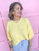 Jincy's Women's Boutique Spring Styles Yellow Knit Top