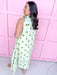 Jincy's Women's Boutique Spring Styles Olive & Sage Green Polka Dot Maxi Midi Dress