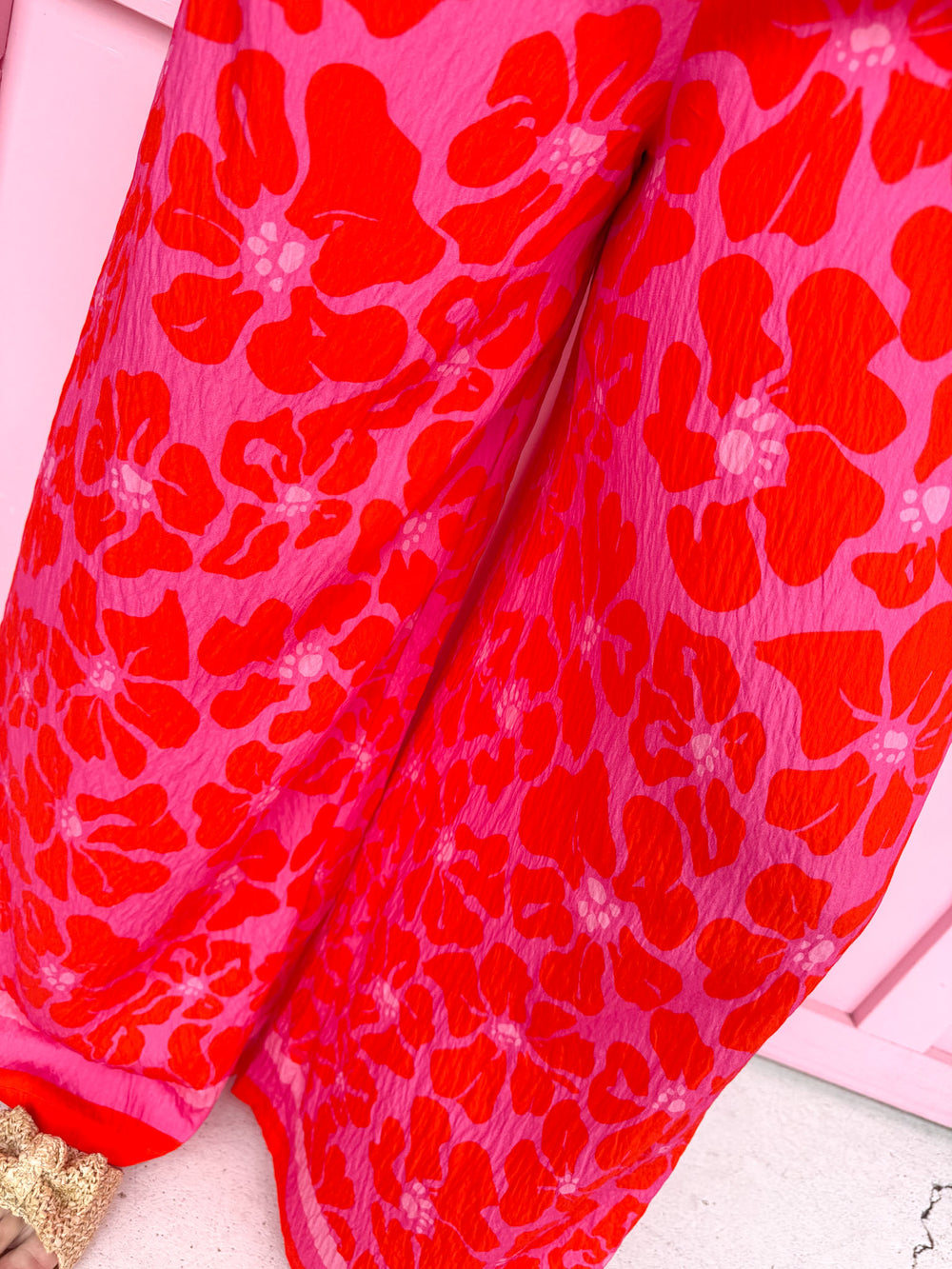 Jincy's Women's Boutique Mary Square Valerie Pants Garden Samba Pink Plus Size