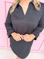 Jincy's Women's Boutique Mary Square Lindsey Dress Black Plus Size