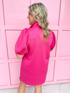 Jincy's Women's Boutique Mary Square Andie Dress Pink Plus Size