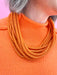 Rope Necklace Layered Orange Accessories Statement Accessory Women's Boutique Jincy's