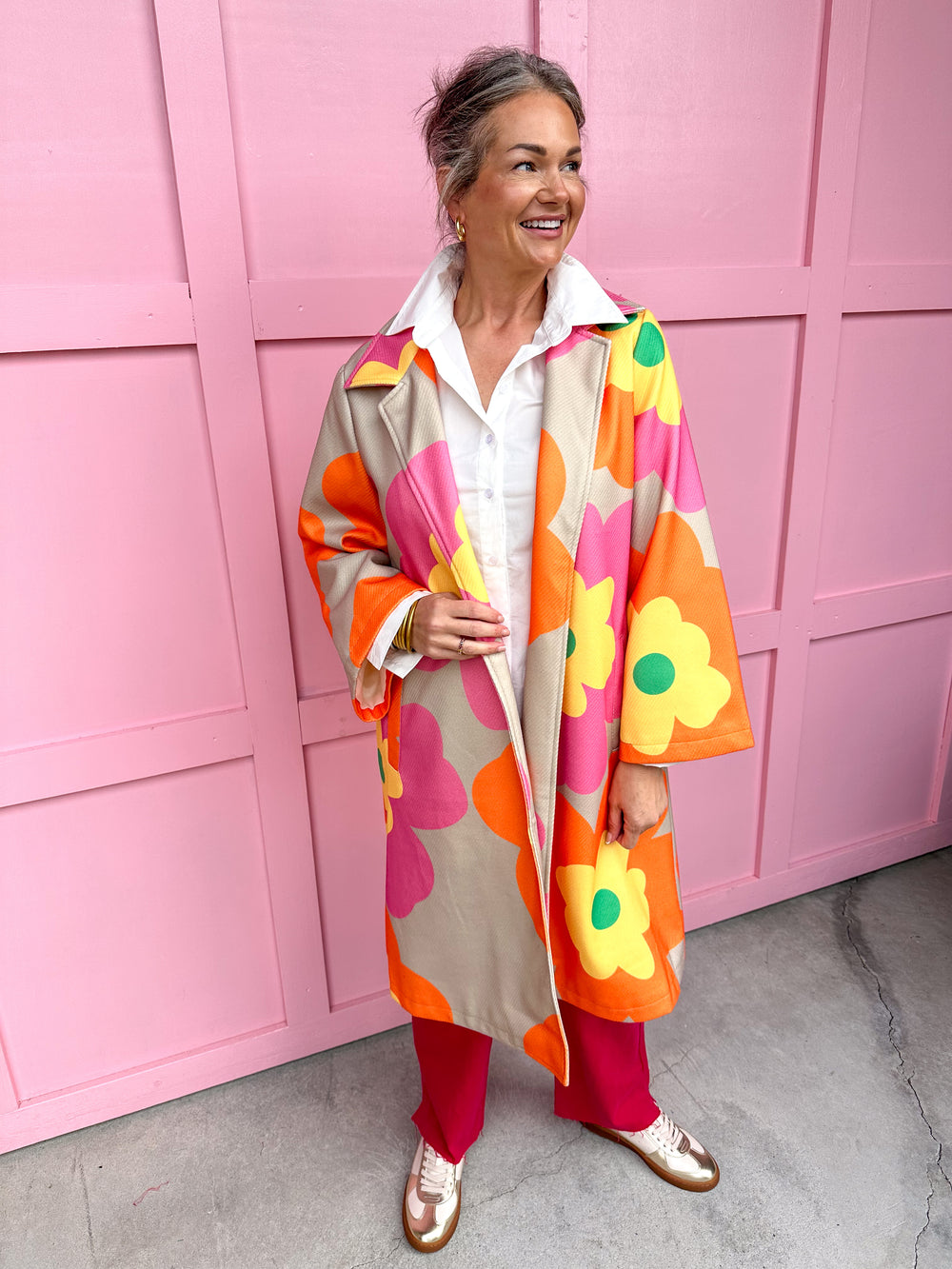 Retro Floral Coat