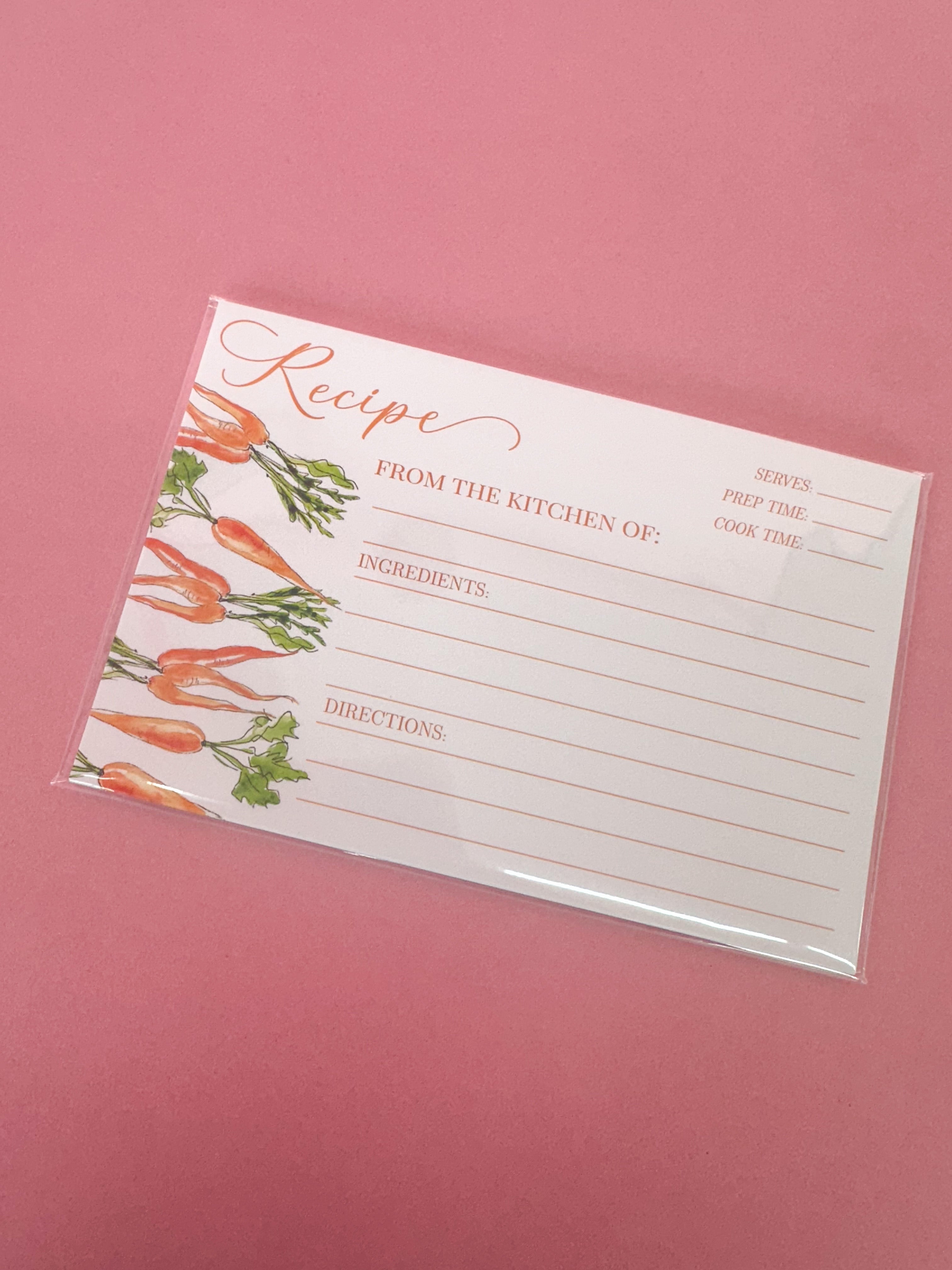 Rosanne Beck | Recipe Card - Carrots