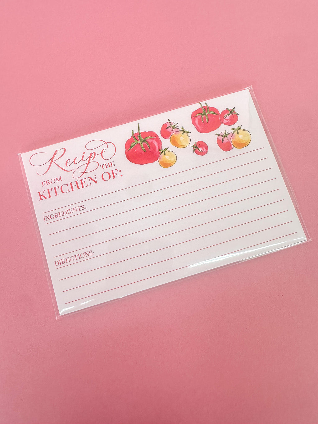 Rosanne Beck | Recipe Card - Tomatoes